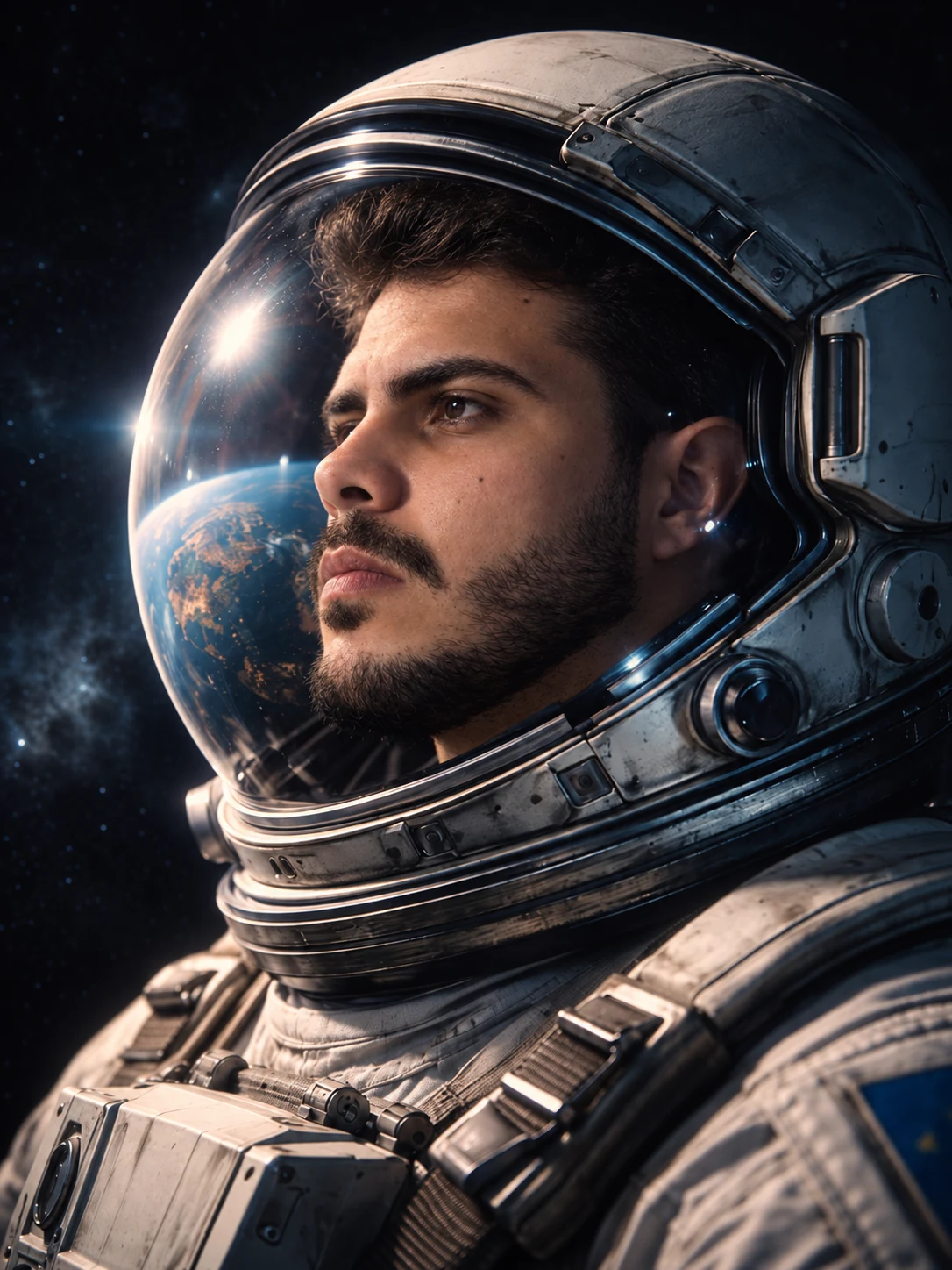 Criador do curso em retrato de astronauta